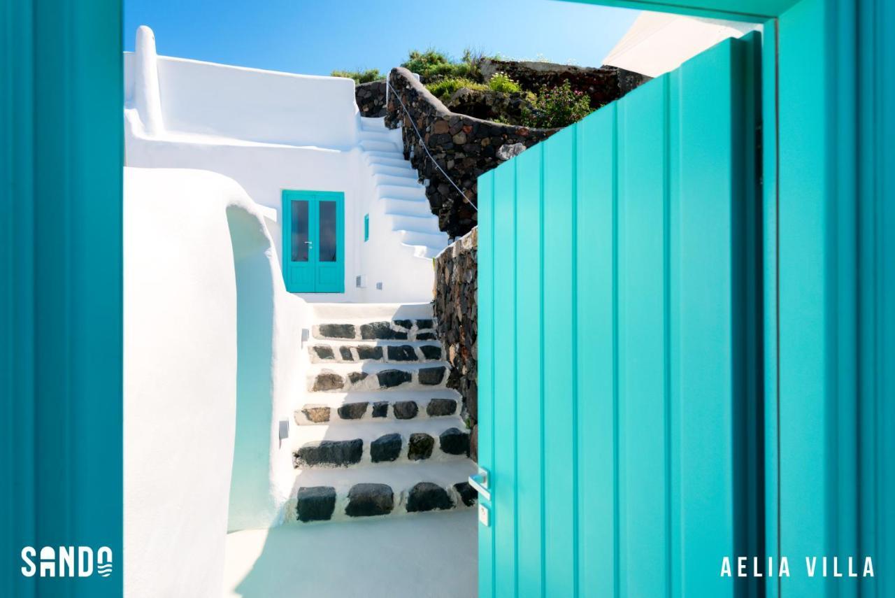 Sando Traditional Cave Villas With Jacuzzi And Sea View Vourvoúlos 外观 照片