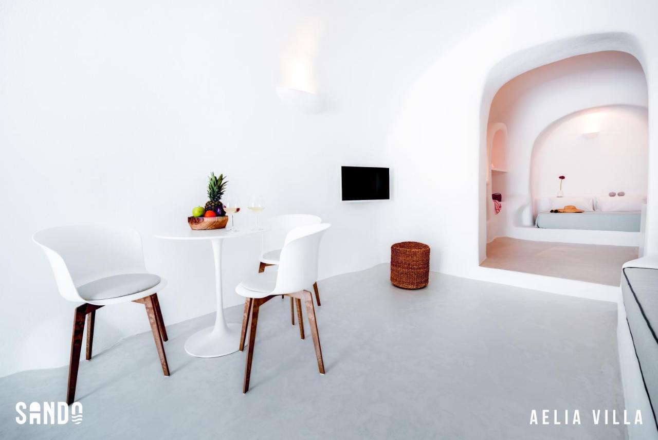 Sando Traditional Cave Villas With Jacuzzi And Sea View Vourvoúlos 外观 照片