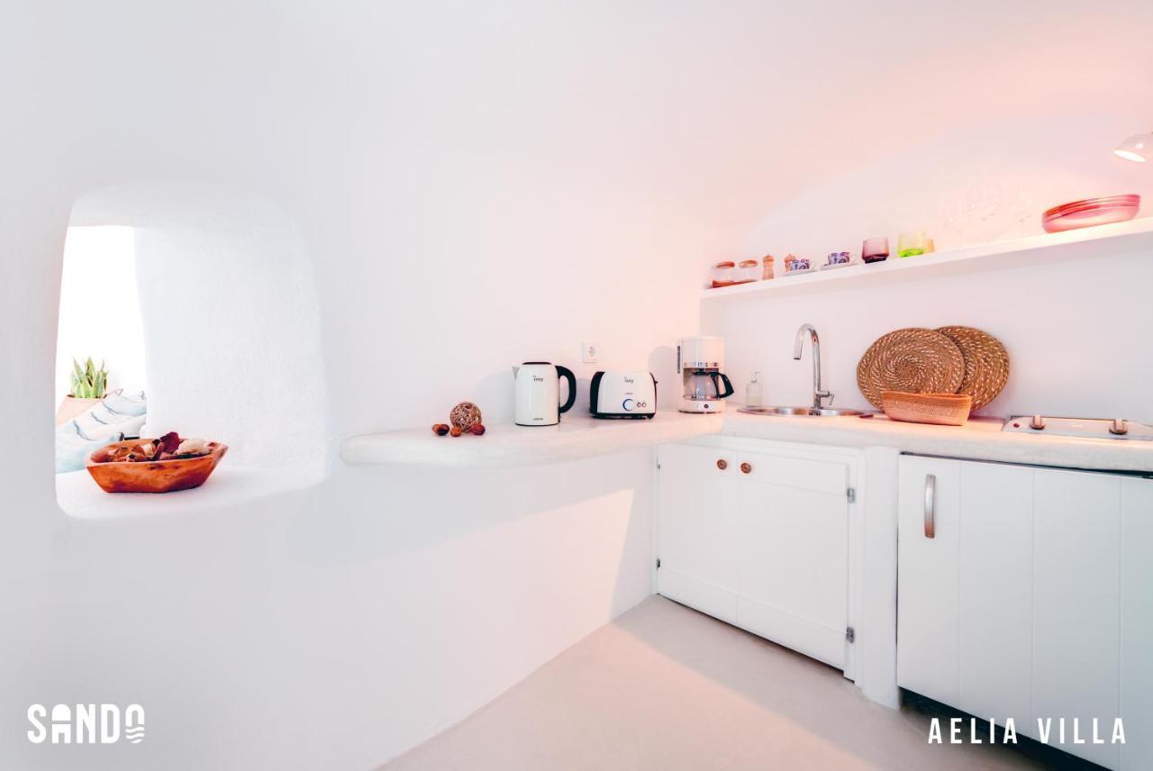 Sando Traditional Cave Villas With Jacuzzi And Sea View Vourvoúlos 外观 照片