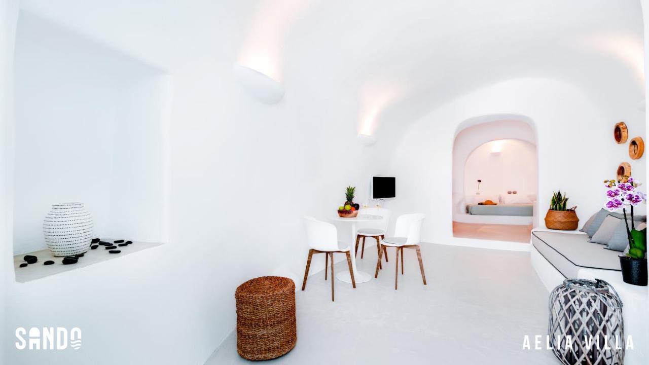 Sando Traditional Cave Villas With Jacuzzi And Sea View Vourvoúlos 外观 照片