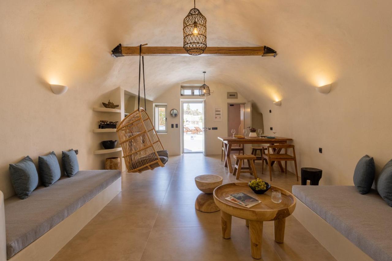 Sando Traditional Cave Villas With Jacuzzi And Sea View Vourvoúlos 外观 照片